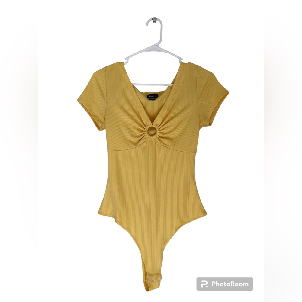 Rue21 Sunflower yellow bodysuit